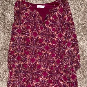 Deep Purple Long Sleeve Dress/Tunic